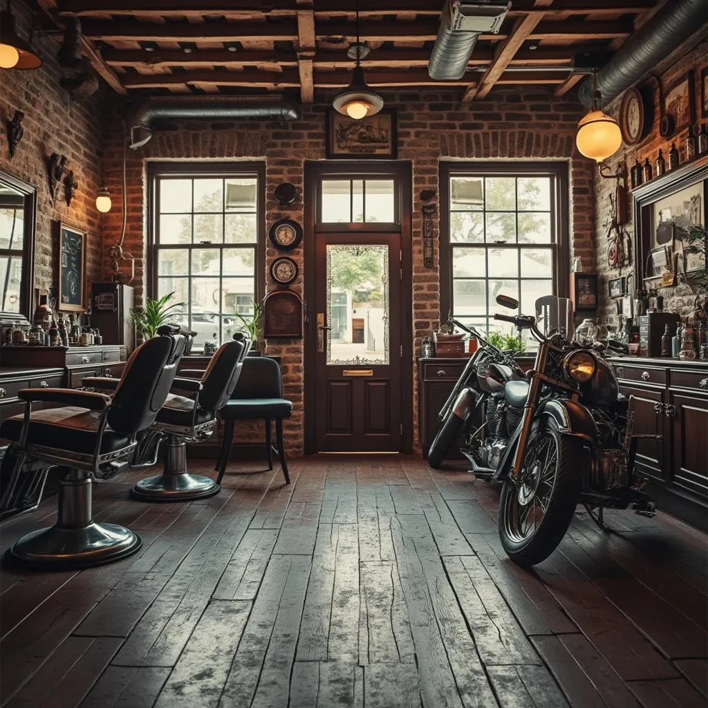 Historia de la barbería y la cultura motera